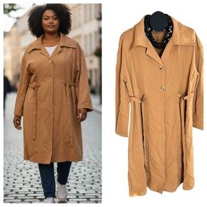 SHEIN Curve Trench Coat